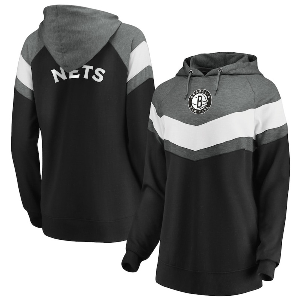 Brooklyn Nets Women's Chevron Pullover Hoodie